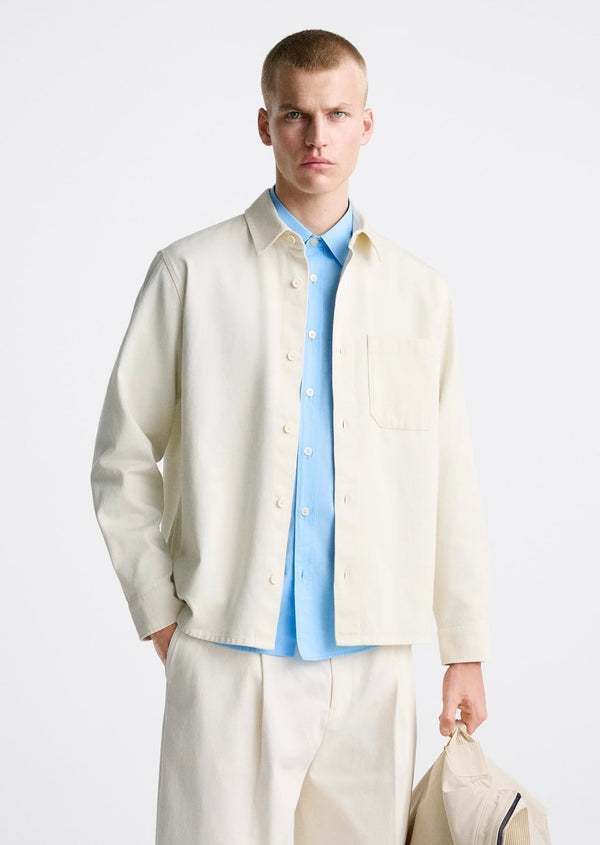 ZARA BOXY FIT OVERSHIRT STONE – Garmisland