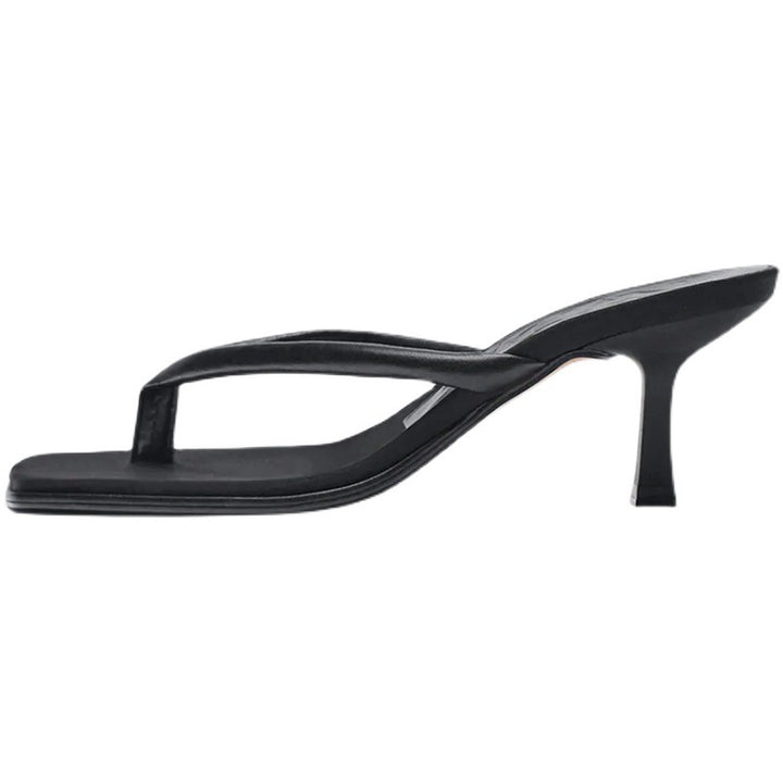 Zara square slipper heel