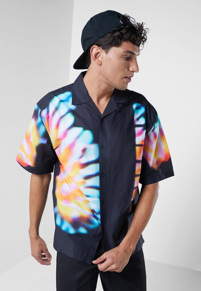 Topman Oversized With Disco Print Shirt