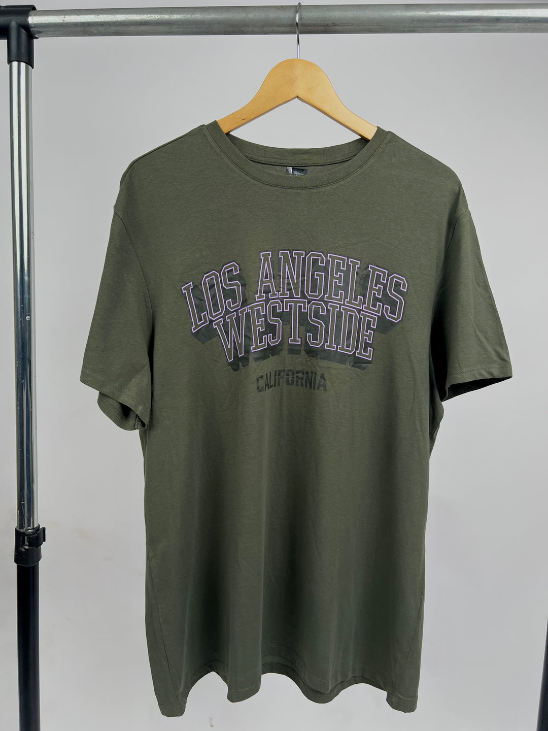 Los Angeles west side logo print t-shirt in green