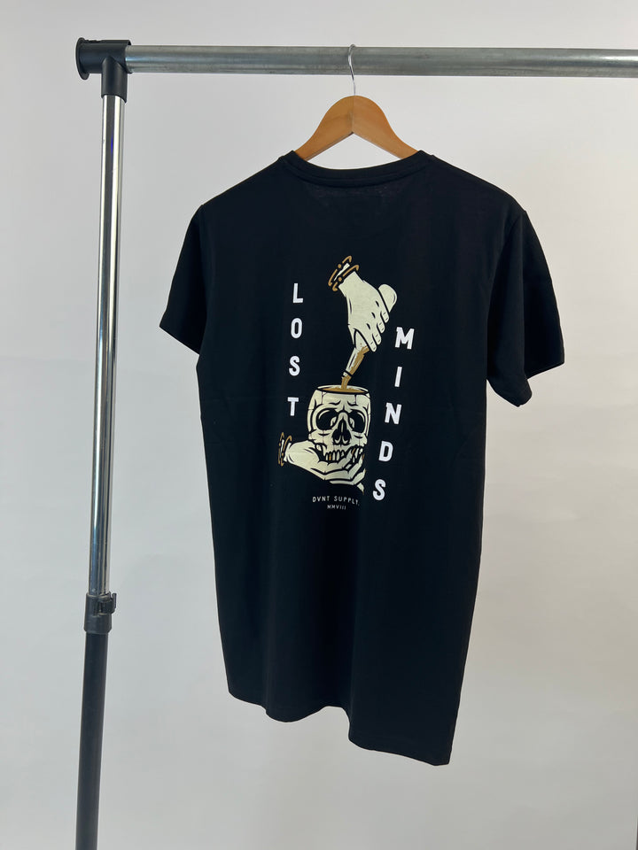 Dvnt lost minds backprint t-shirt in black