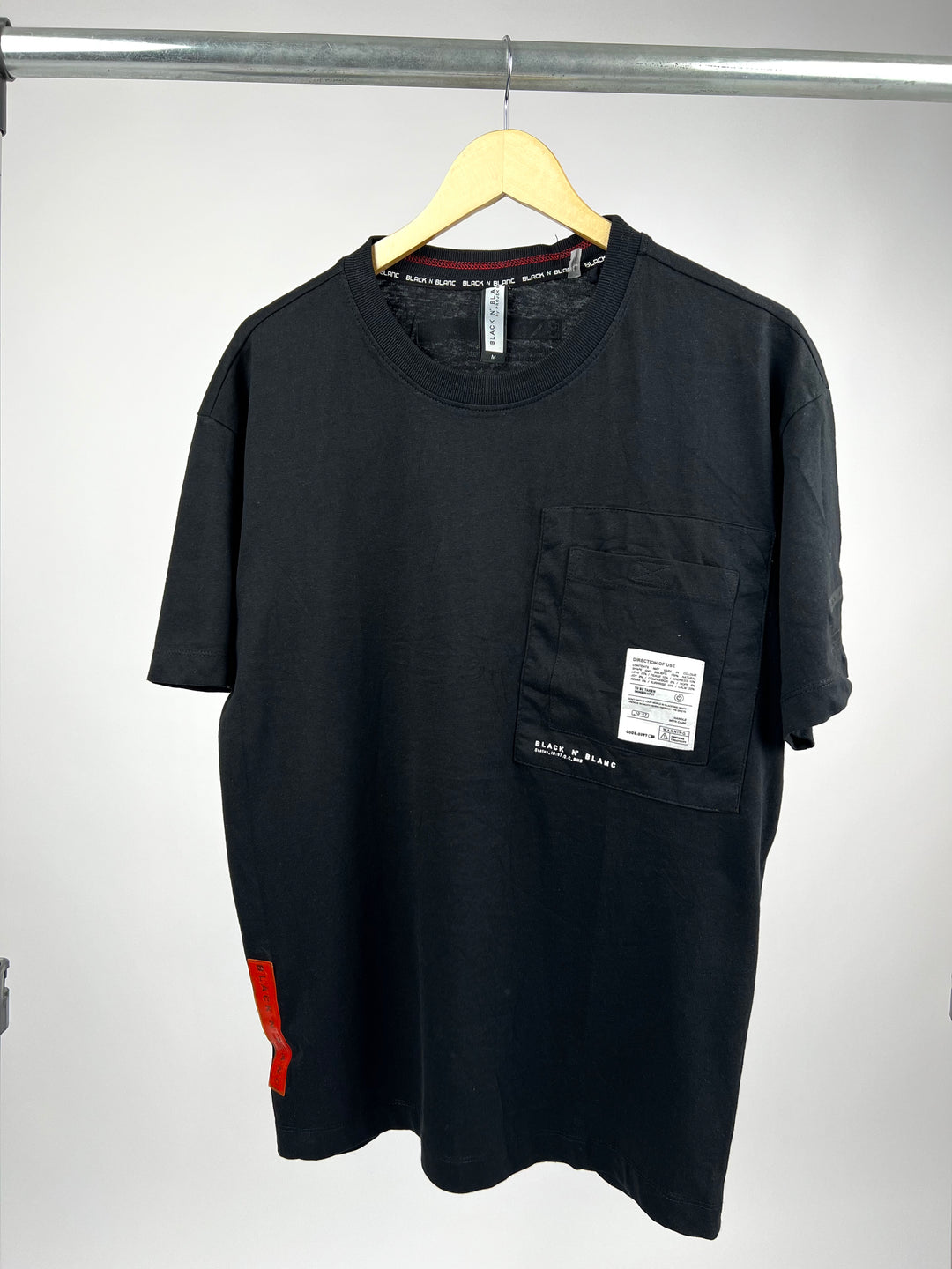 Black N Blanc pocket patch T-shirt in black