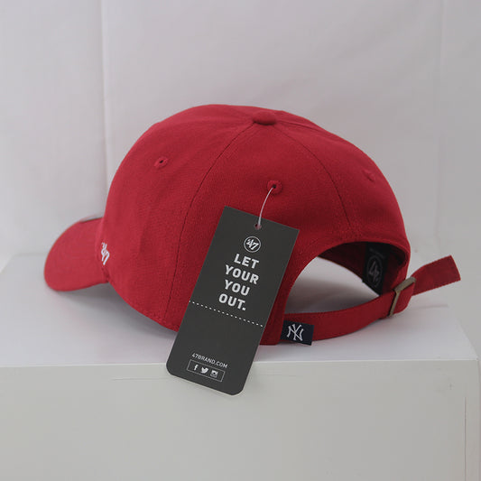 LA adjustable baseball cap in red