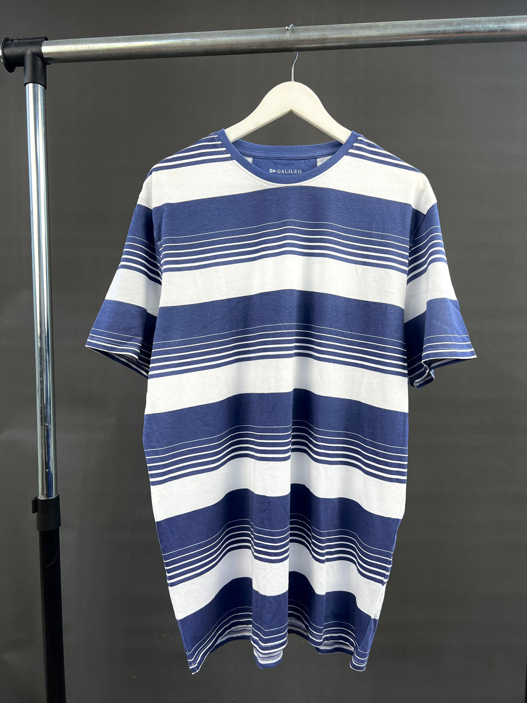 Galileo striped T-shirt in blue/white