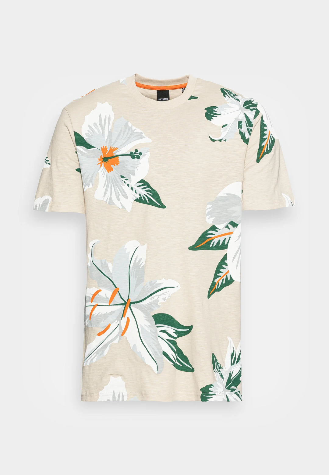Only & Sons ONSKLOP FLORAL TEE - Print T-shirt in beige