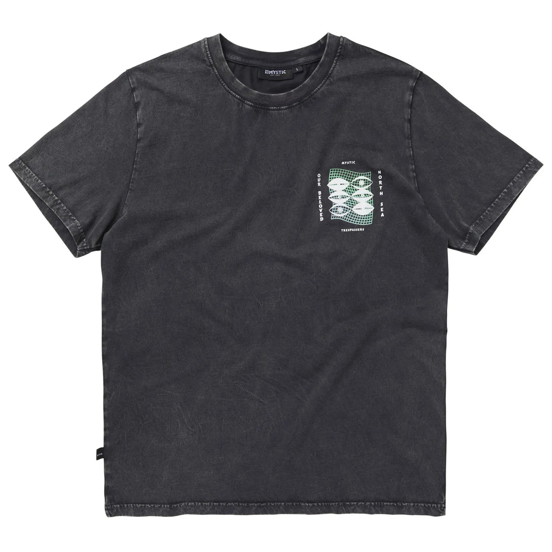 Mystic Trespass T-shirt in washed black