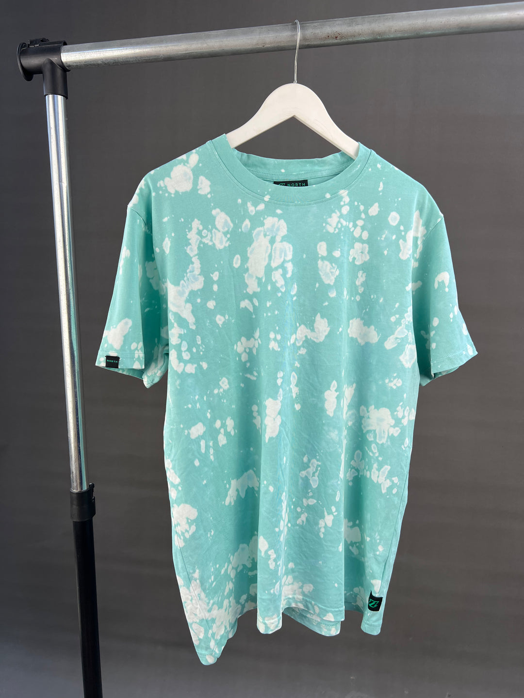 North Dye print T-shirt in light blue