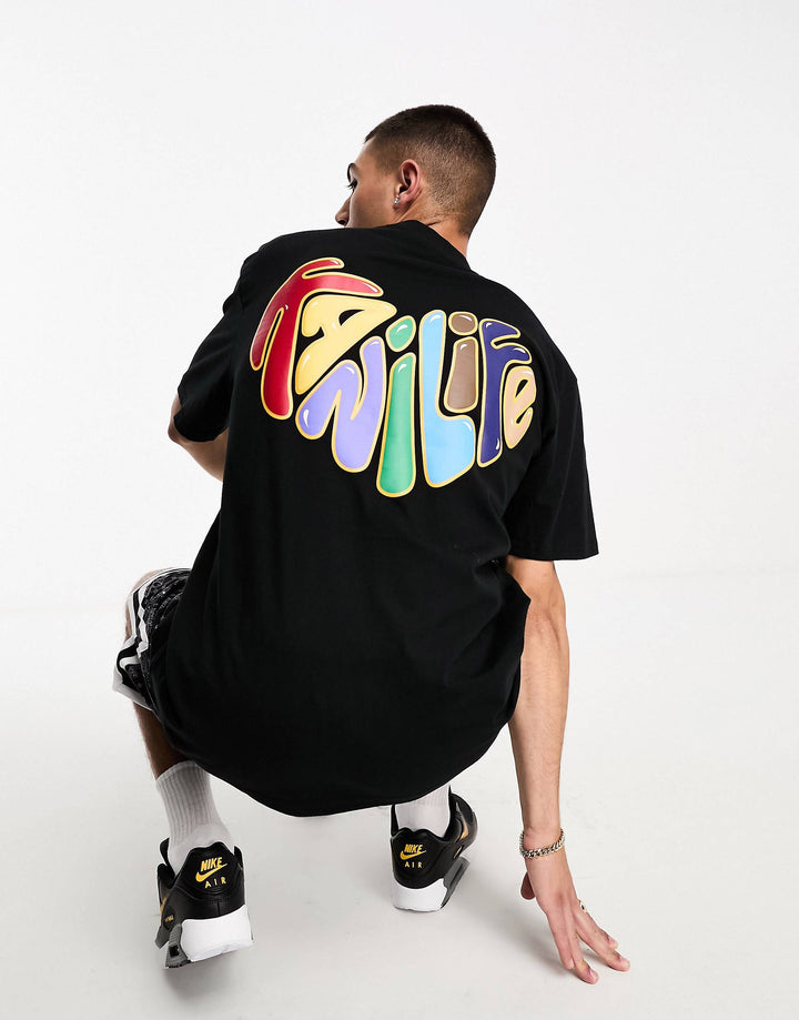 Karl Kani Kanilife Backprint T-shirt in black