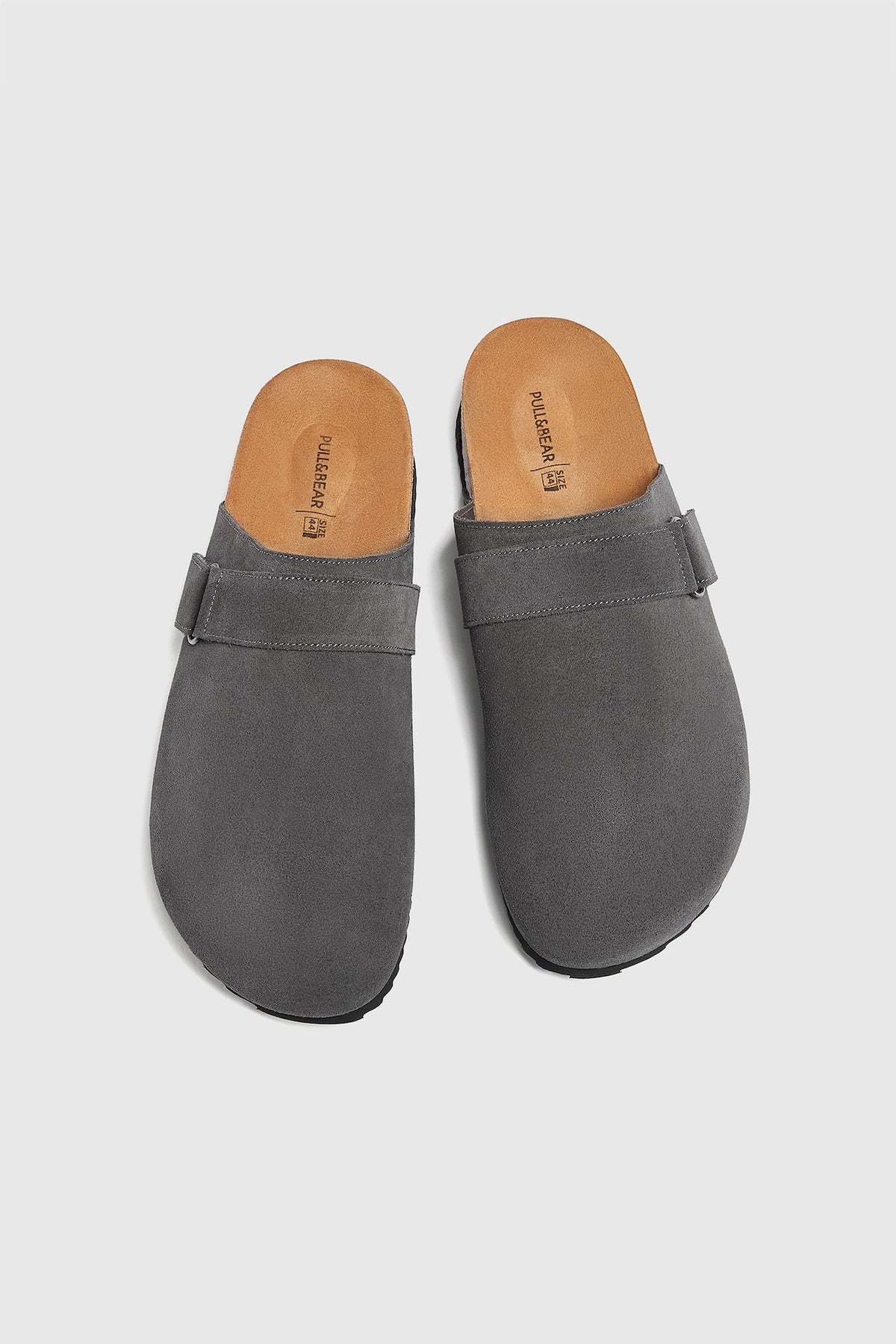PULL&BEAR SPLIT SUEDE CLOGS GREY – Garmisland