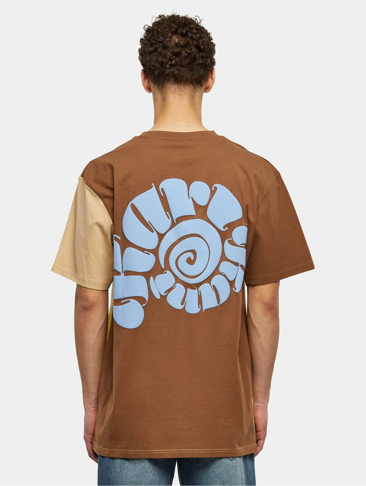 Karl Kani woven signature block oversize t-shirt in brown