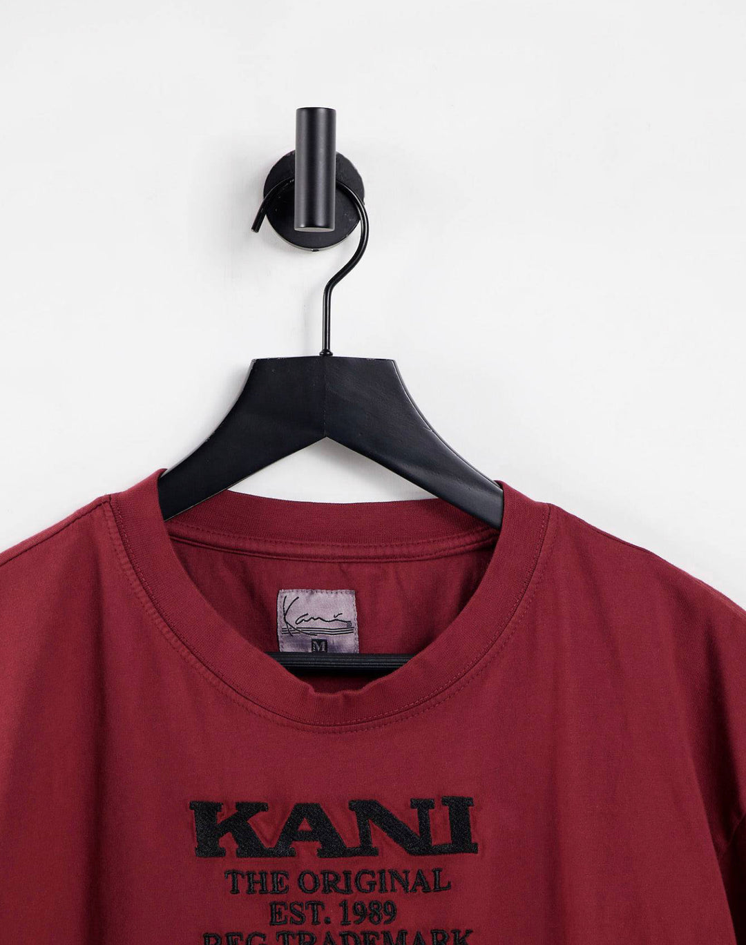 Karl Kani Retro Washed T-shirt in burgundy