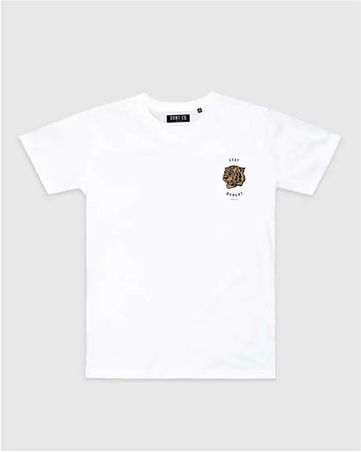 DVNT Stay Hungry Backprint T-shirt in white