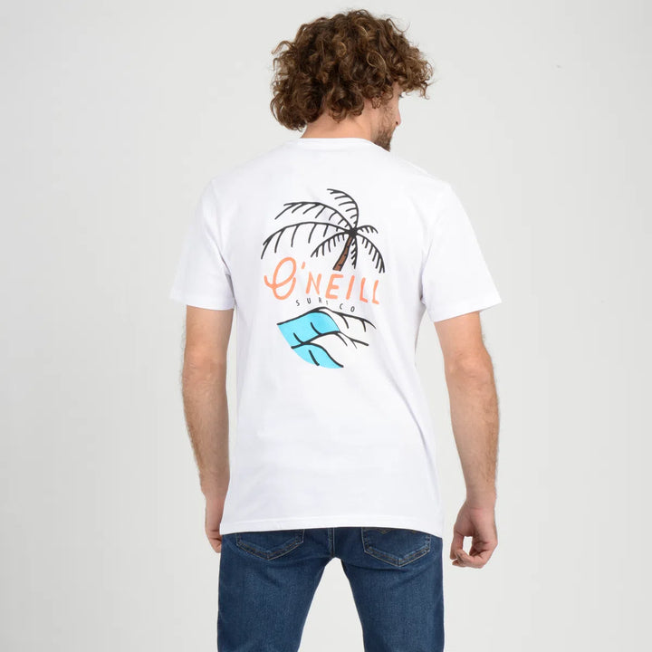 O’Neil coast Backprint T-shirt in white