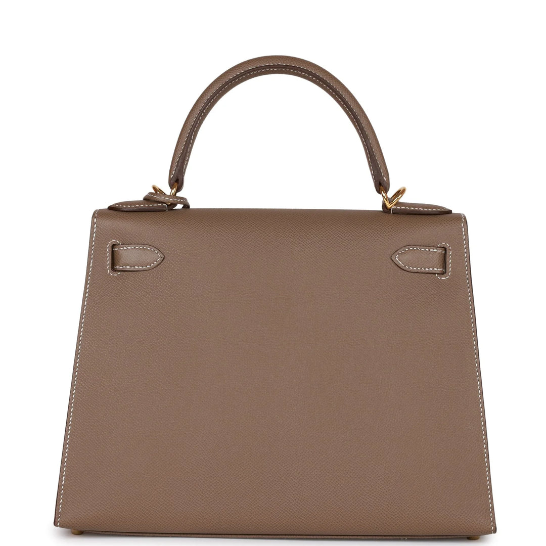 Kelly 28 bag in brown