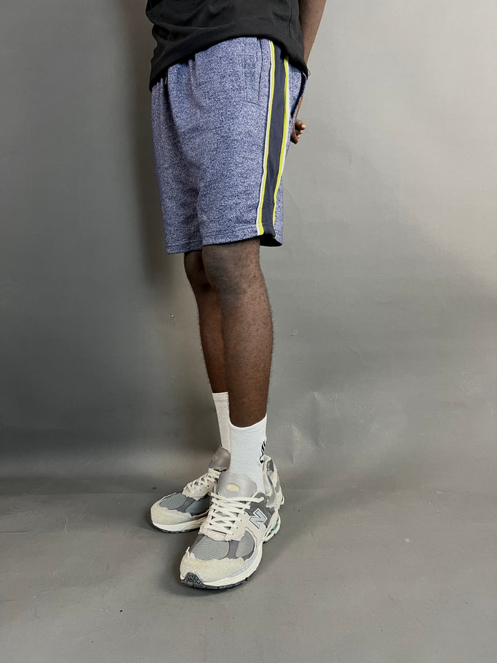 Generic apparel sponge print blue shorts