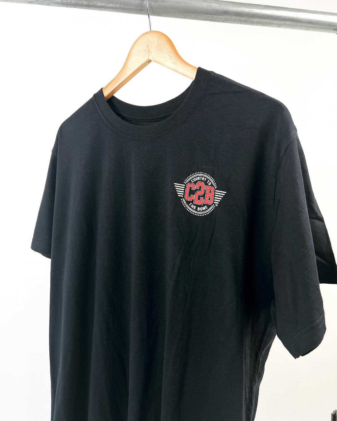 C2B Country to the Bone Backprint T-shirt in black