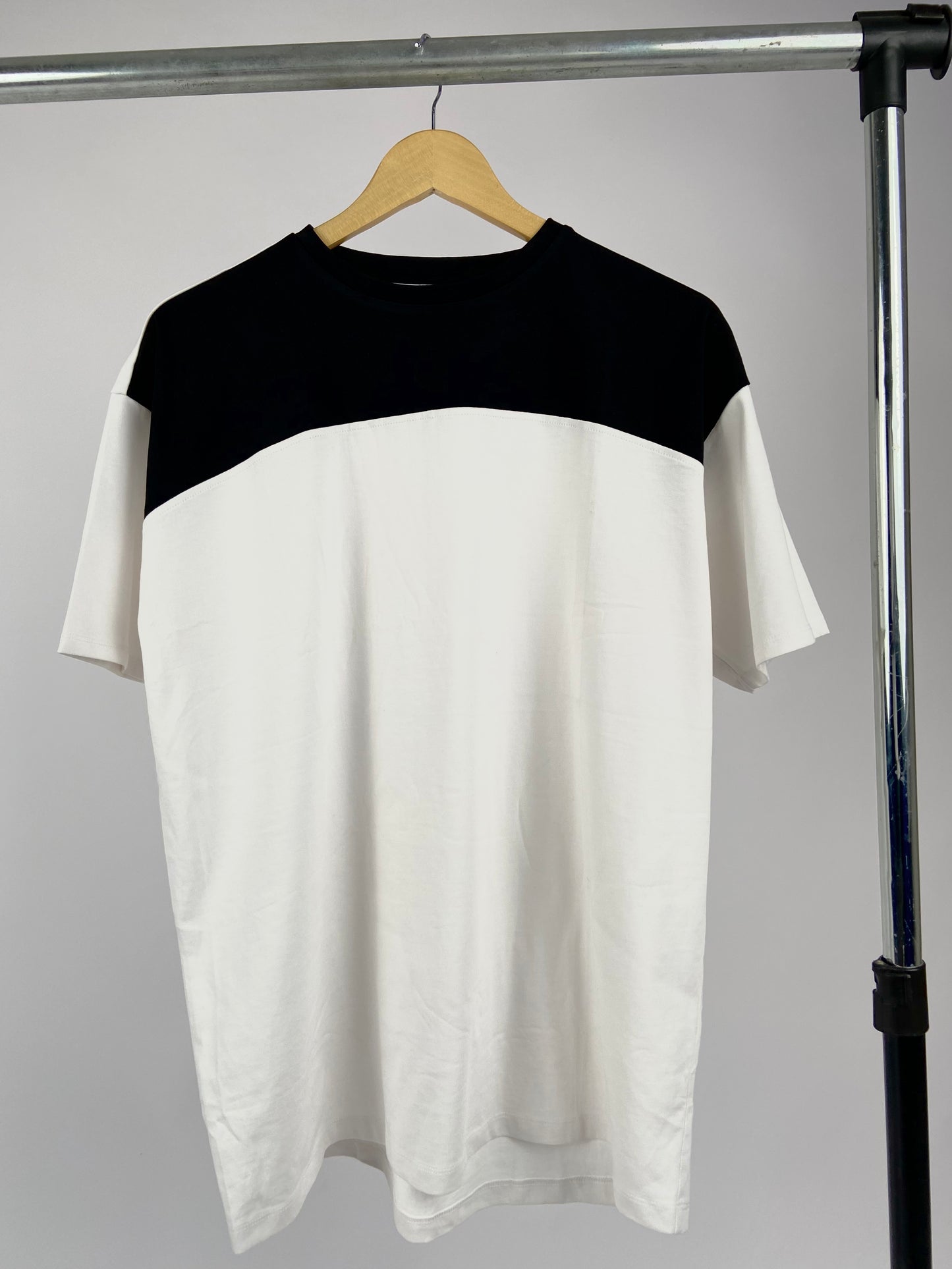 Color block t-shirt in white