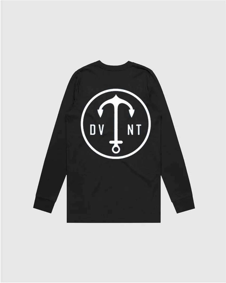 DVNT Deep longsleeve dive T-shirt in black