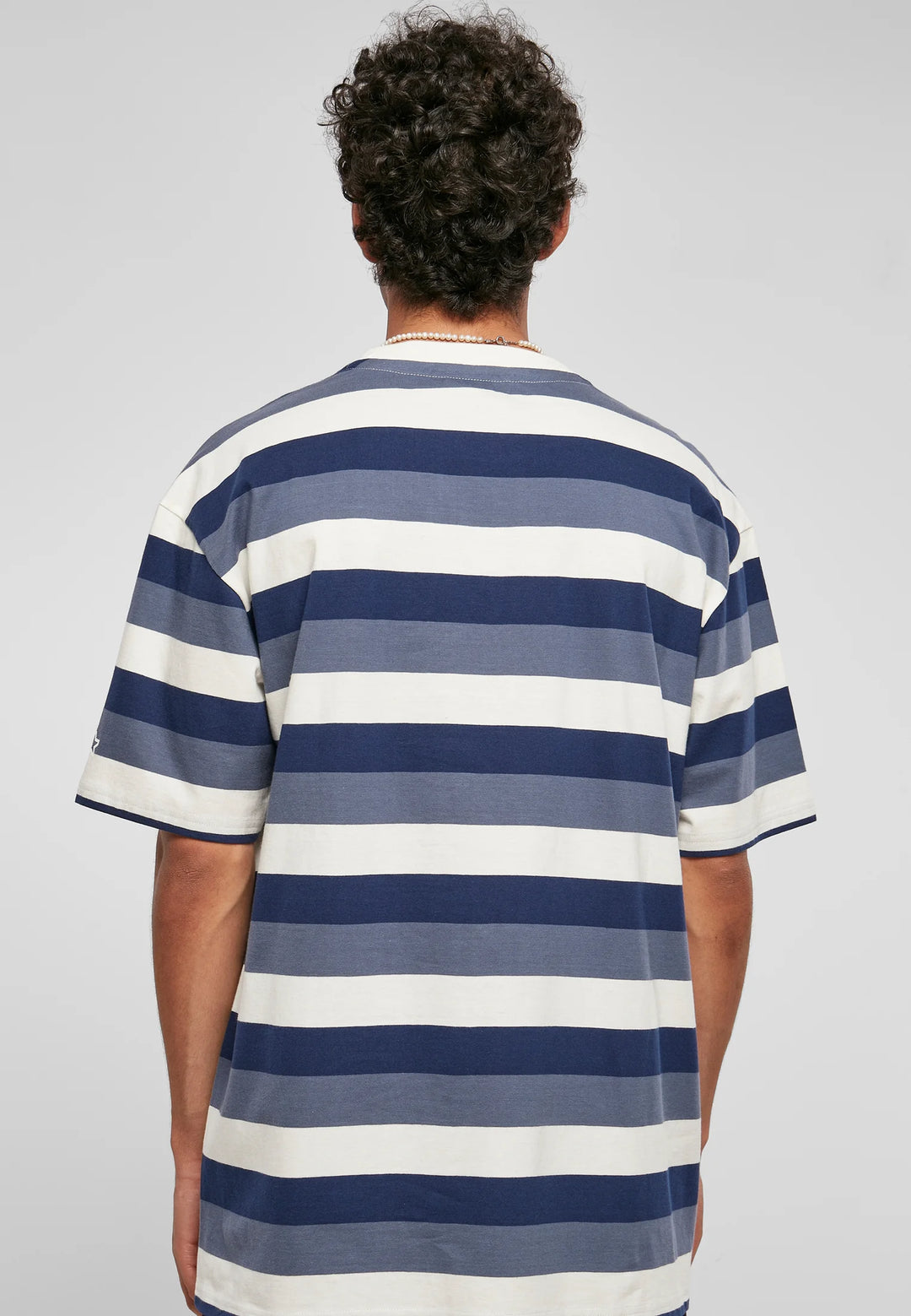 Starter Oversized Sun Striped T-shirt in blue/white