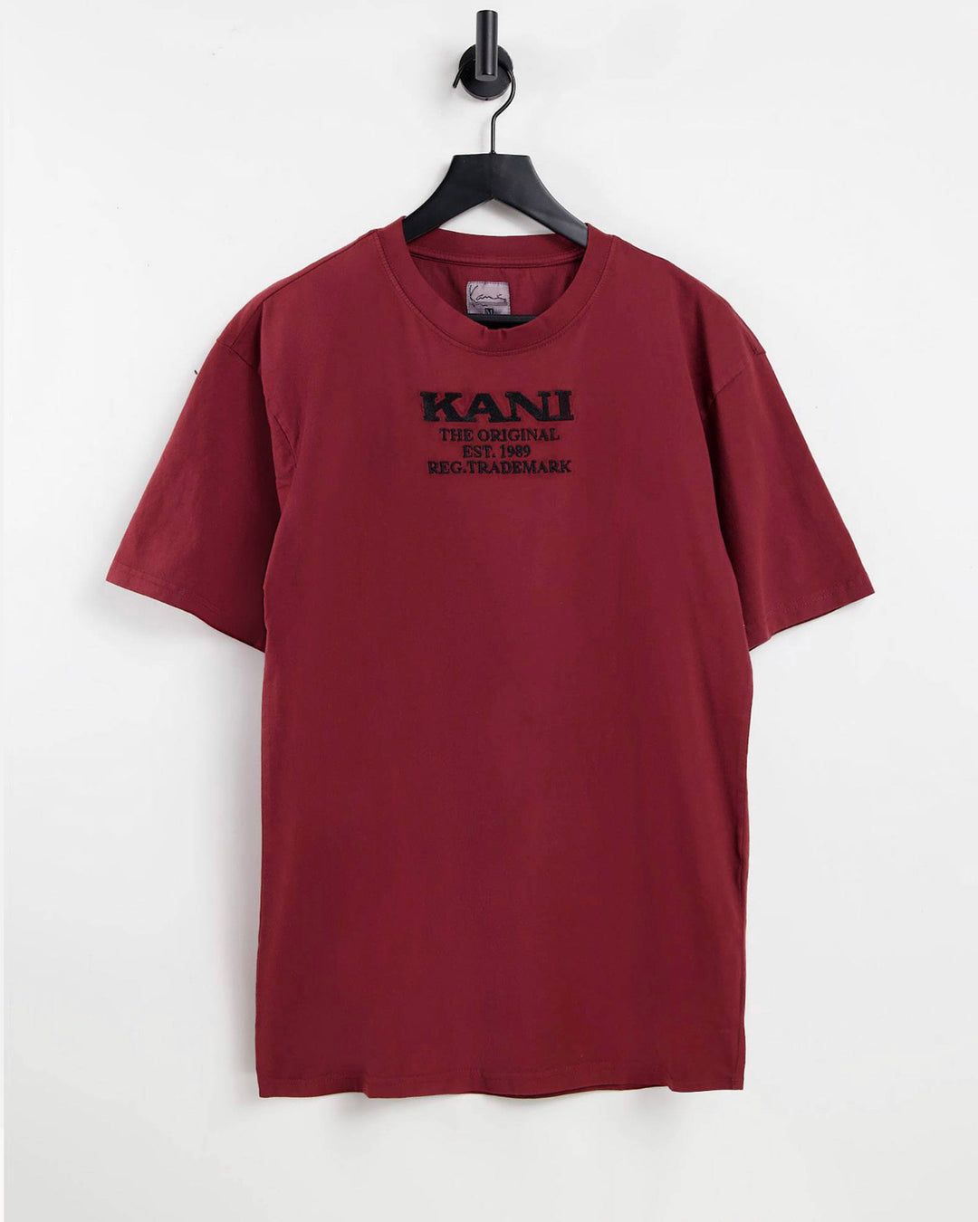 Karl Kani Retro Washed T-shirt in burgundy