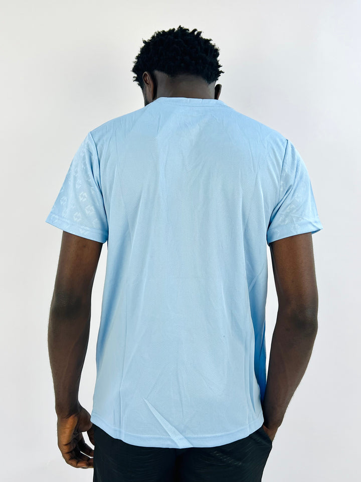 Nike Logo sports T-shirt in Light Blue