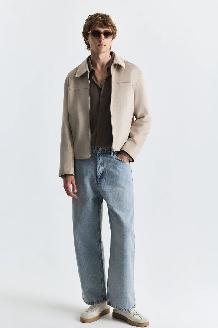 Antioch suede jacket in beige
