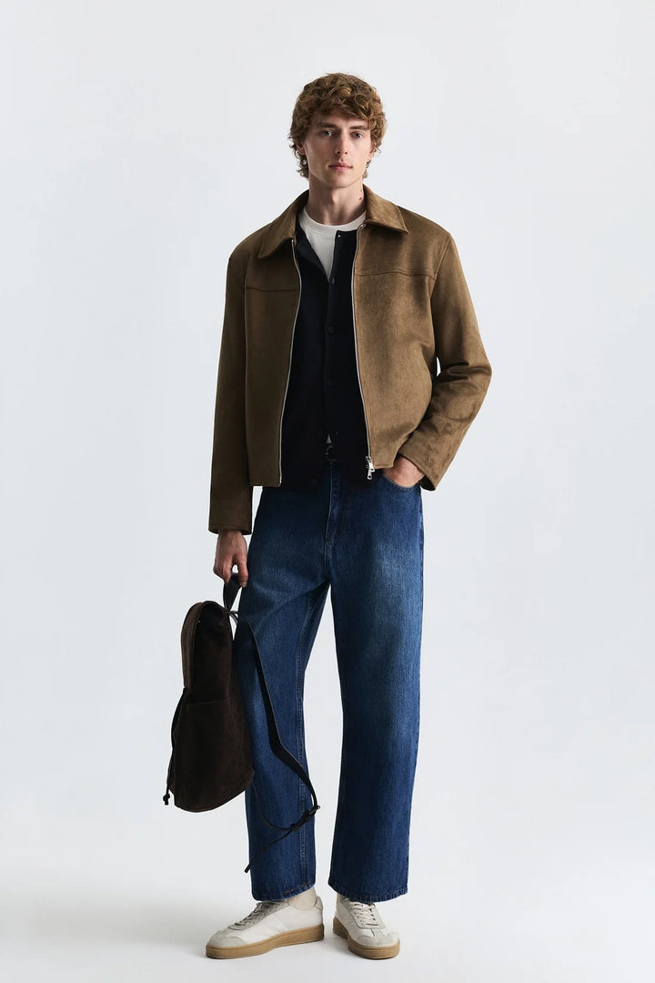 Antioch suede jacket in mink