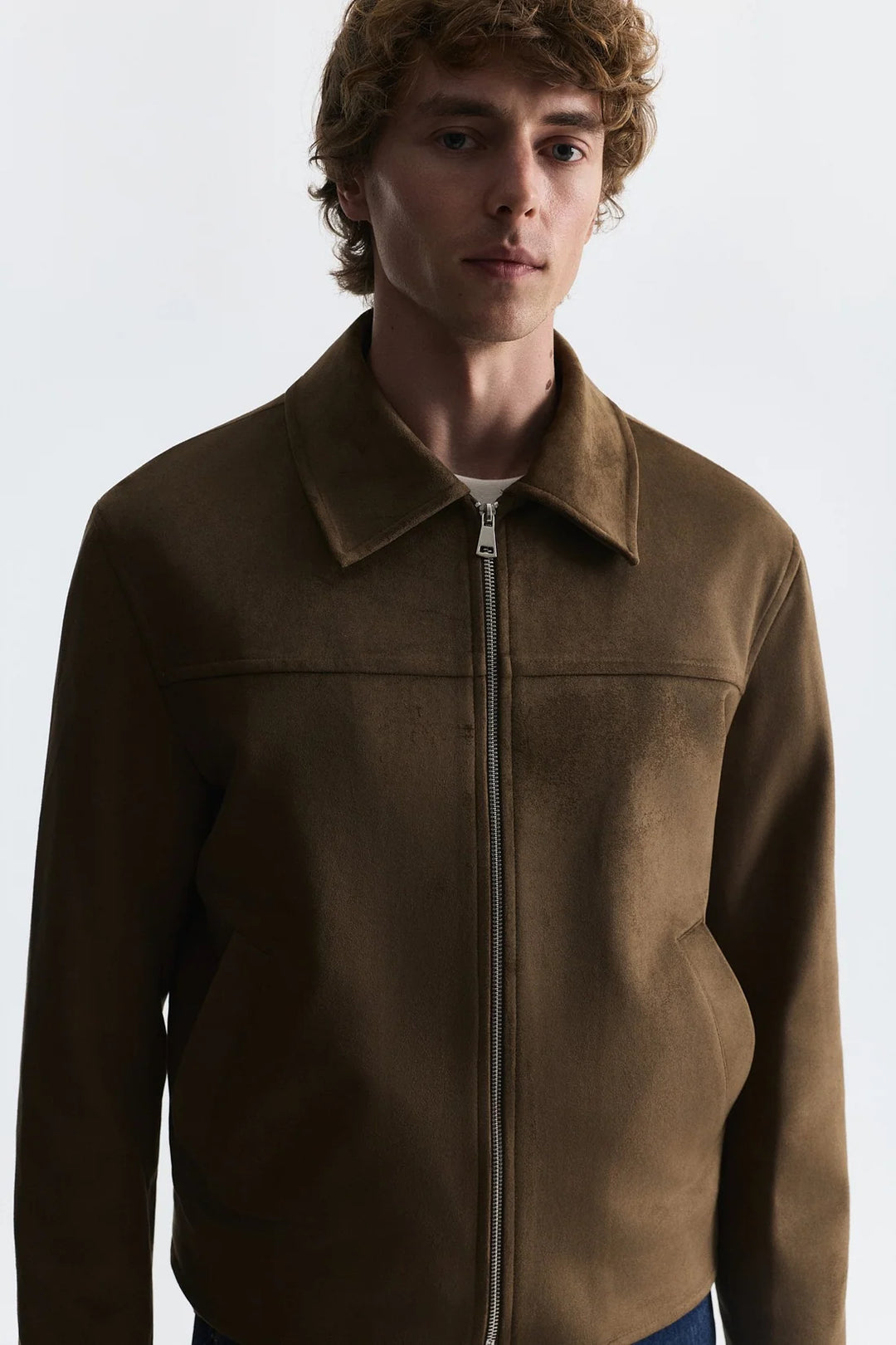 Antioch suede jacket in mink