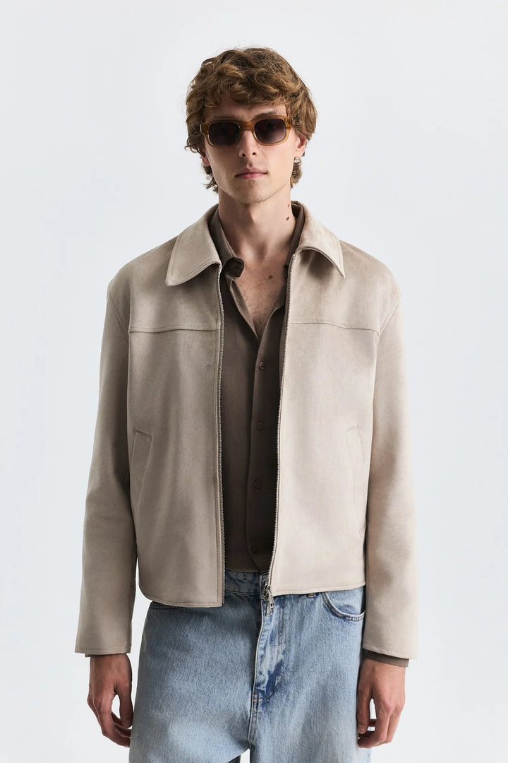 Antioch suede jacket in beige