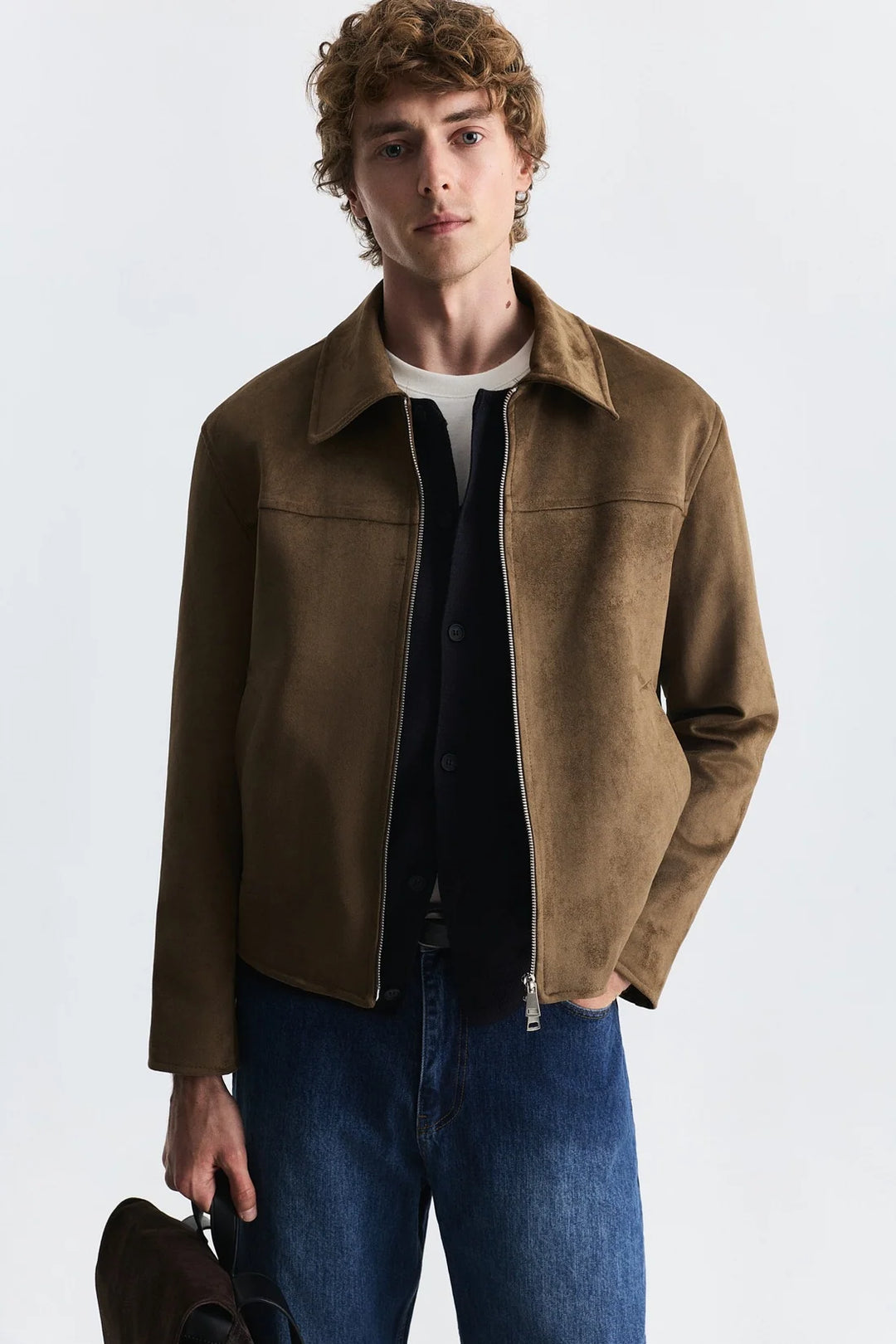 Antioch suede jacket in mink