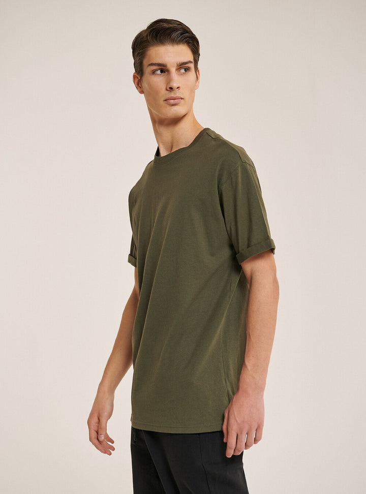 Alcott cotton t-shirt in army green