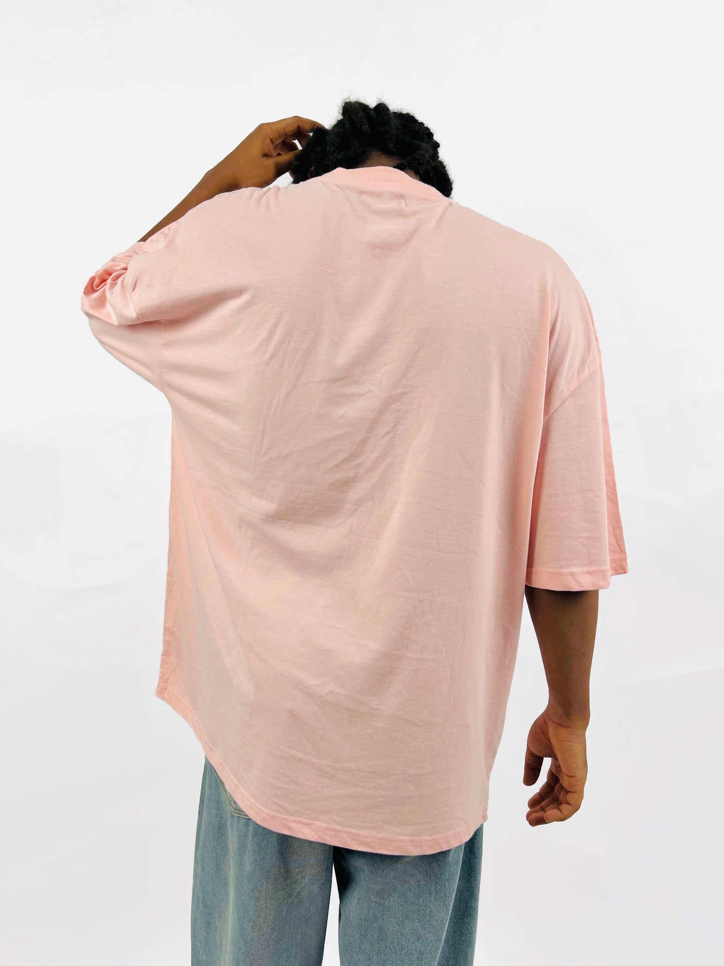 C&A Oversized Better Days Ahead print T-shirt in pink