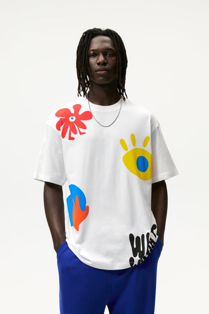 Zara T-shirt with Symbol Print