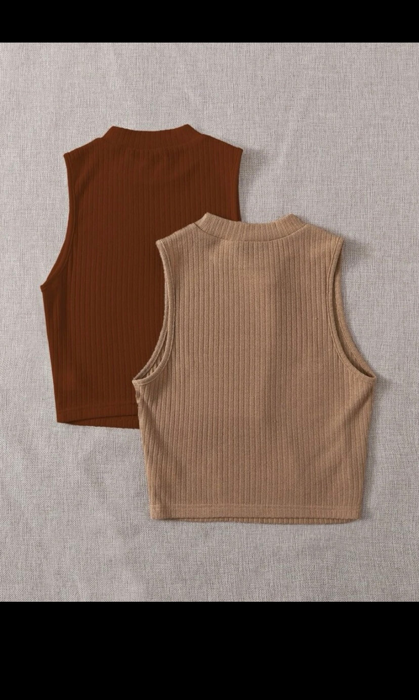 2 Pack Rib-knit Tank Top