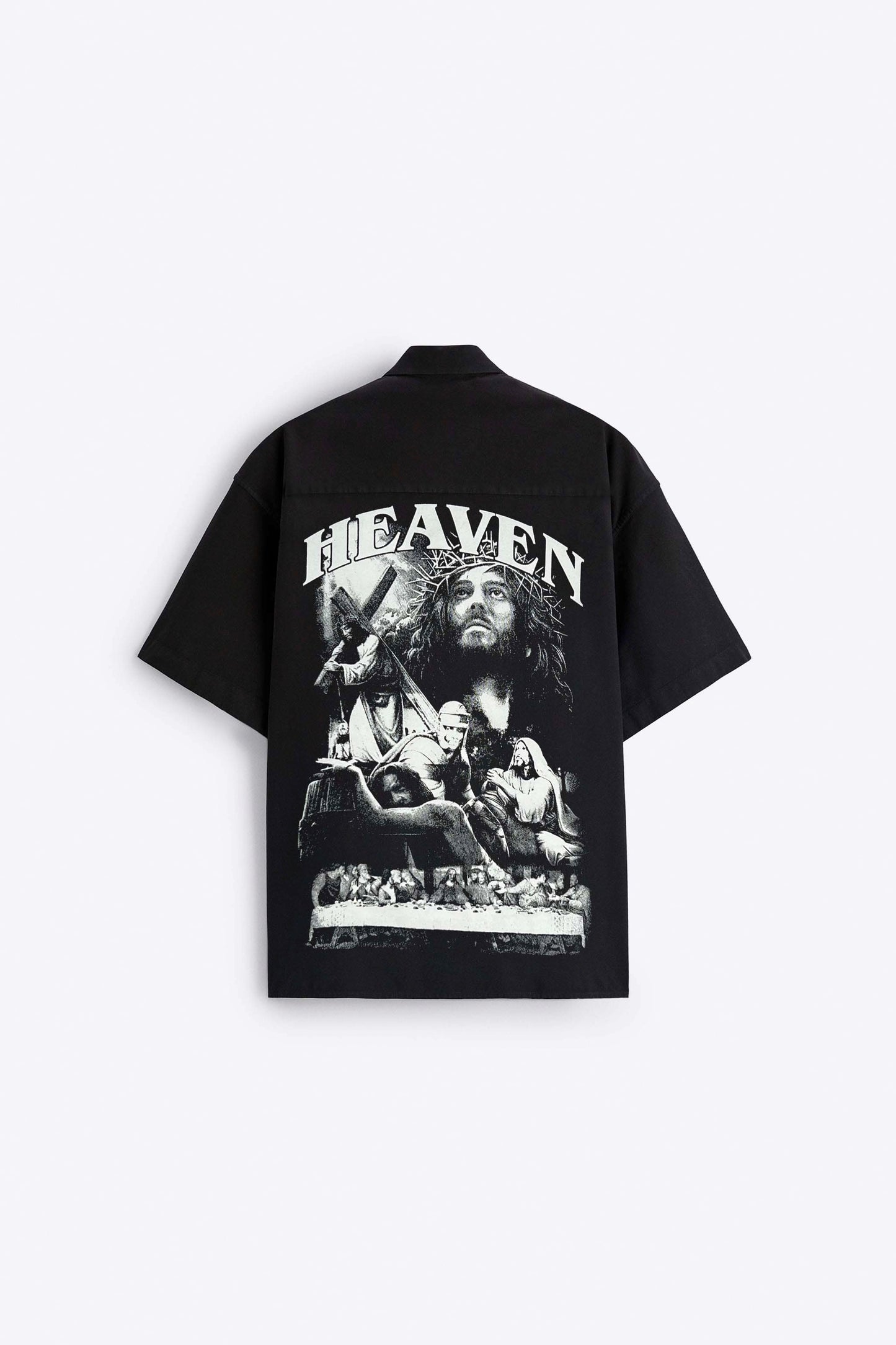 Garm Island Heaven Oversized Short Sleeve Shirt in black