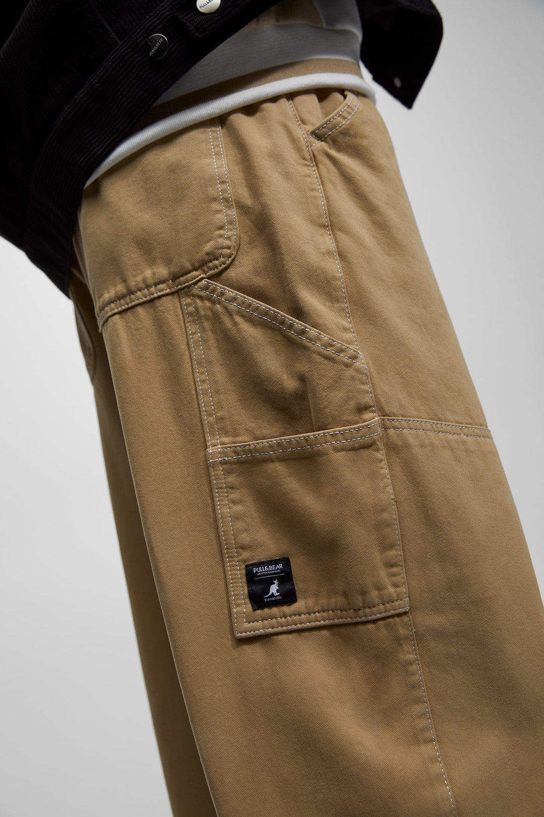 Pull&Bear Kangol carpenter trousers