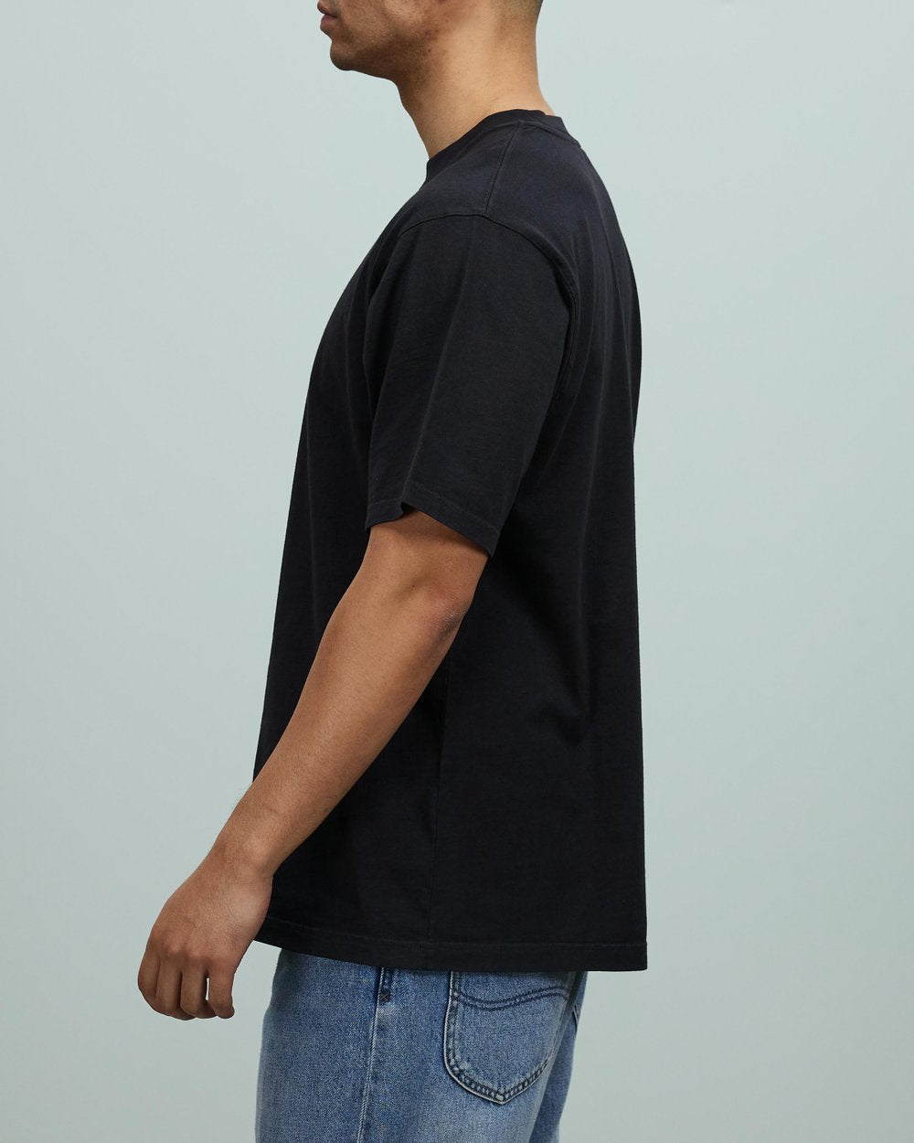 Heavyweight Cotton T-shirt in black