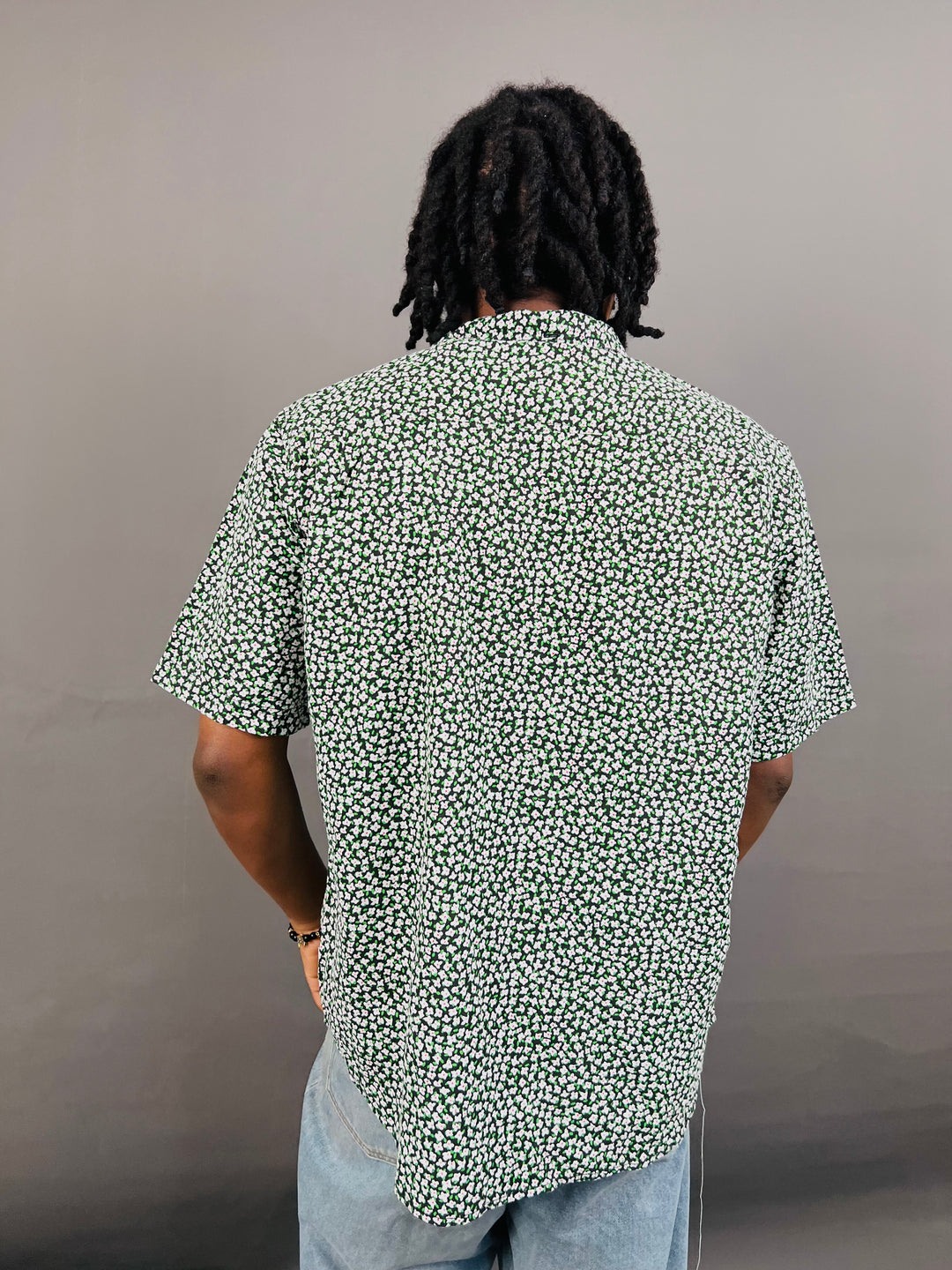 Element meadow short sleeve shirt in green