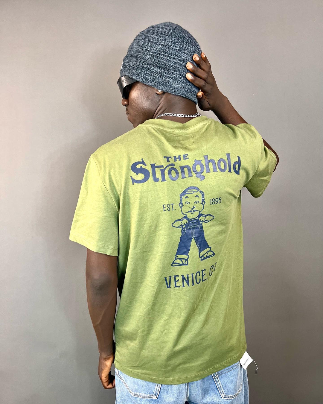 The stronghold backprint t-shirt in green