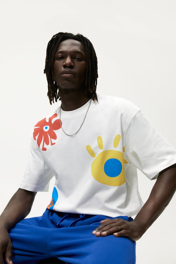 Zara T-shirt with Symbol Print