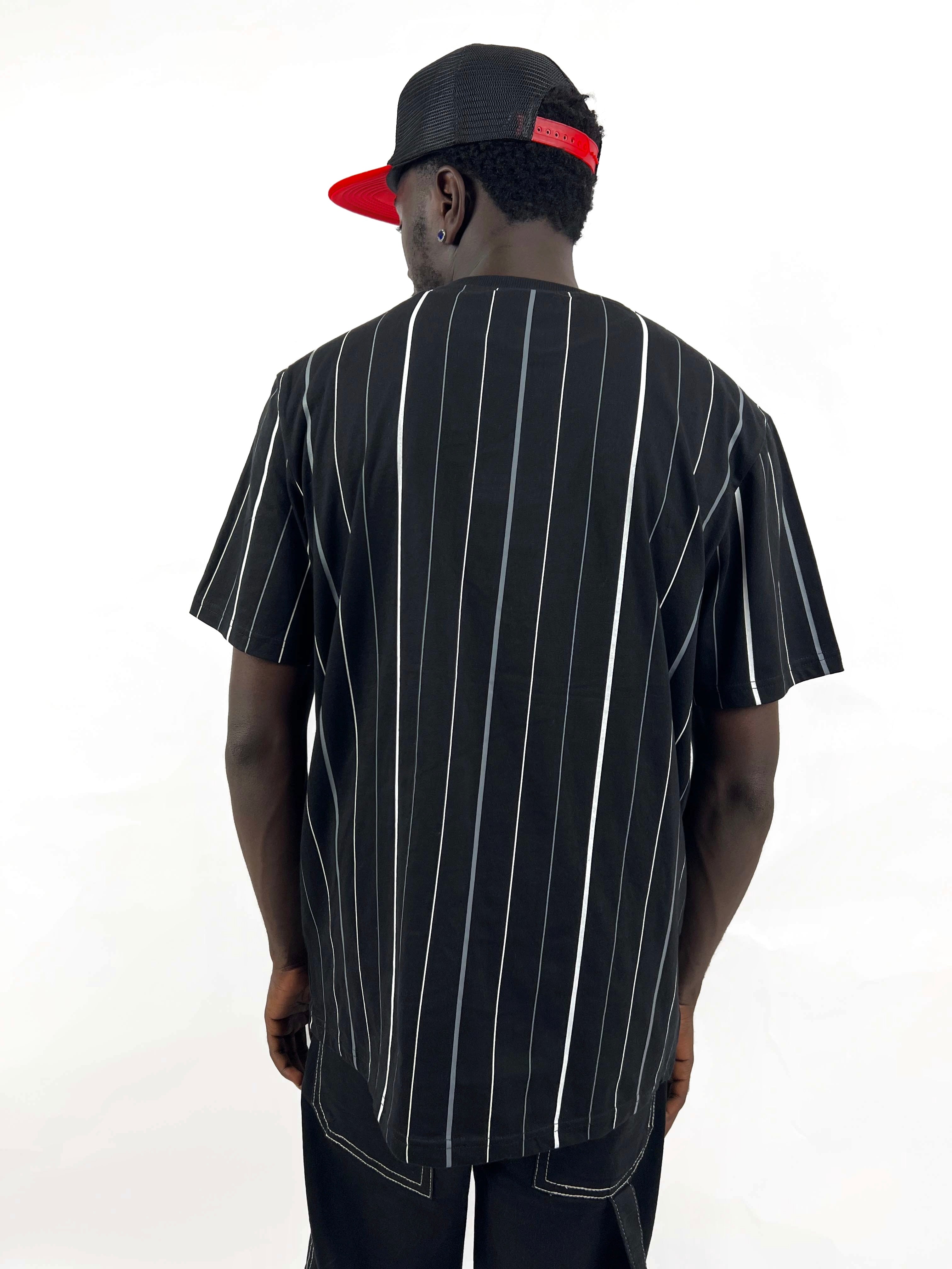 FILA Pinstripe T shirt in black Garmisland