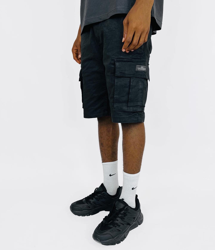 Funky Buddha Cargo Shorts in Black