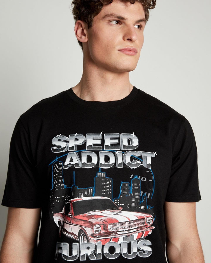 Smog Speed Addict Print T-shirt