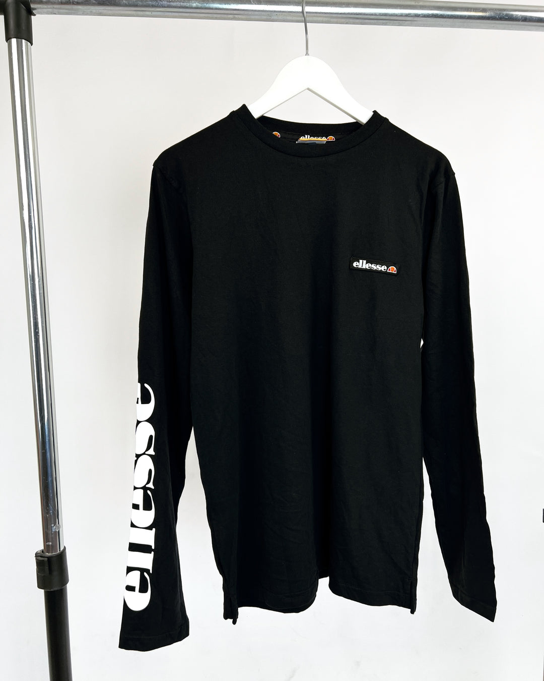 Ellesse longsleeve T-shirt in black