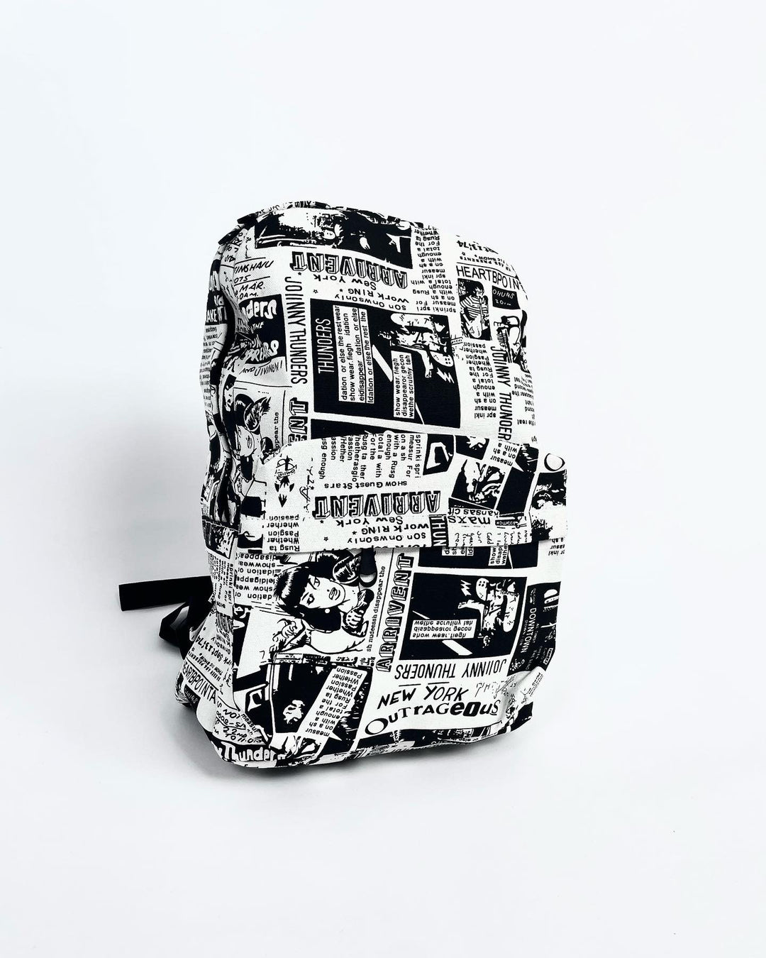 Johnny Thunders Comic Print Backpack Bag