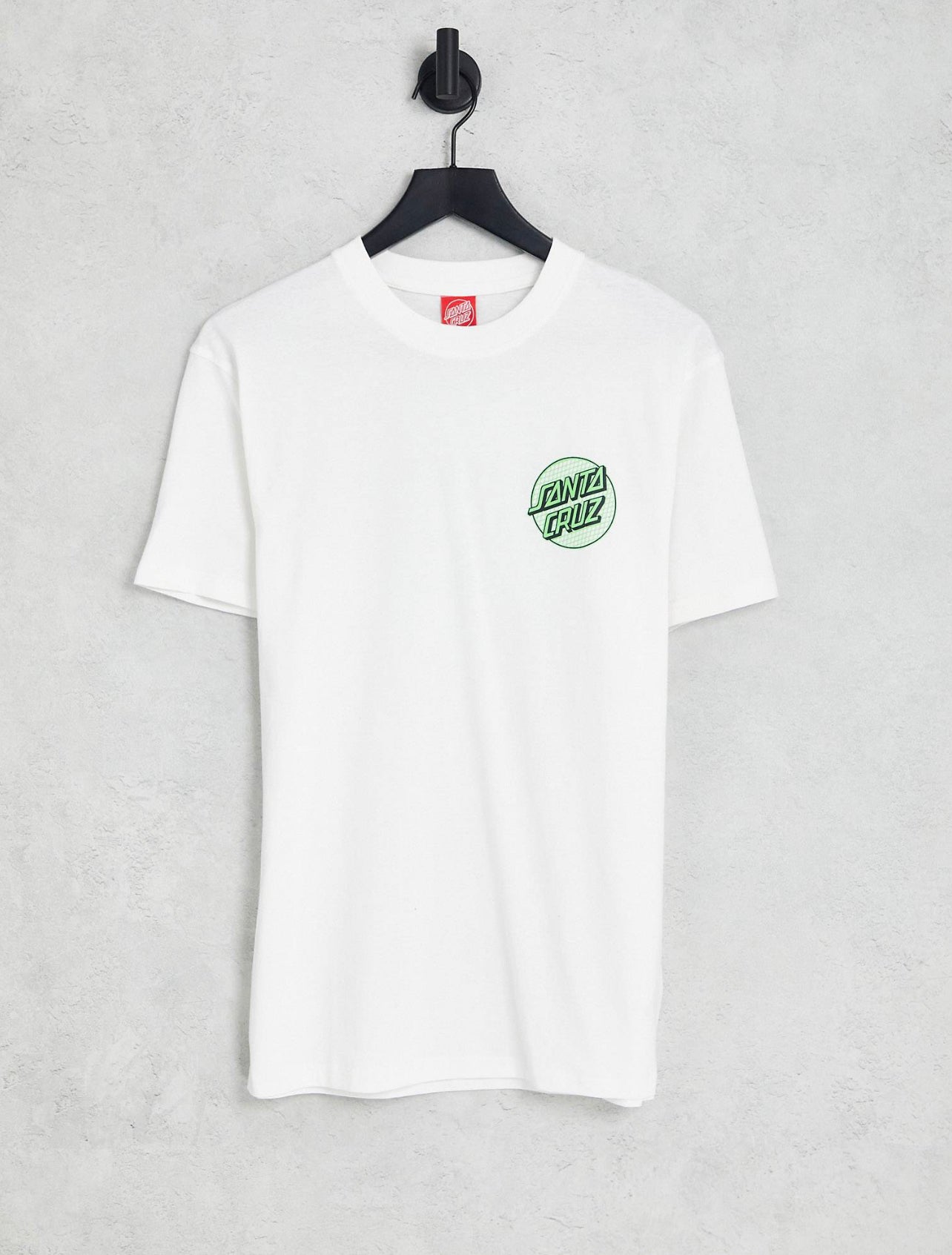 Santa Cruz wireframe dot back print t-shirt in white