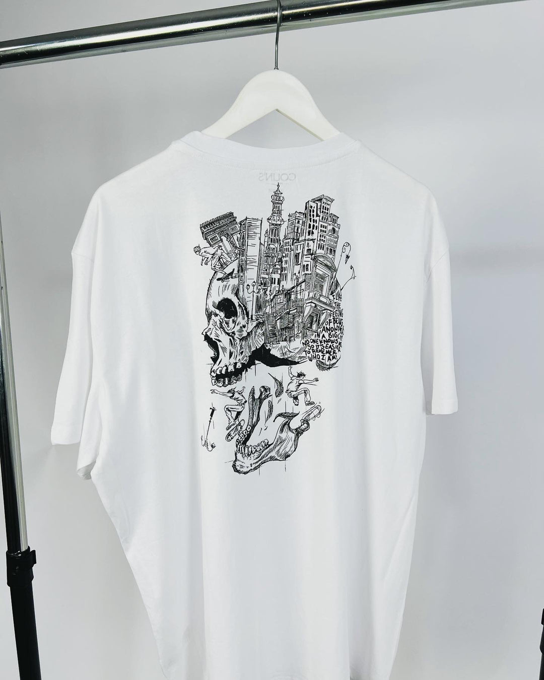 Collins Backprint T-shirt in white