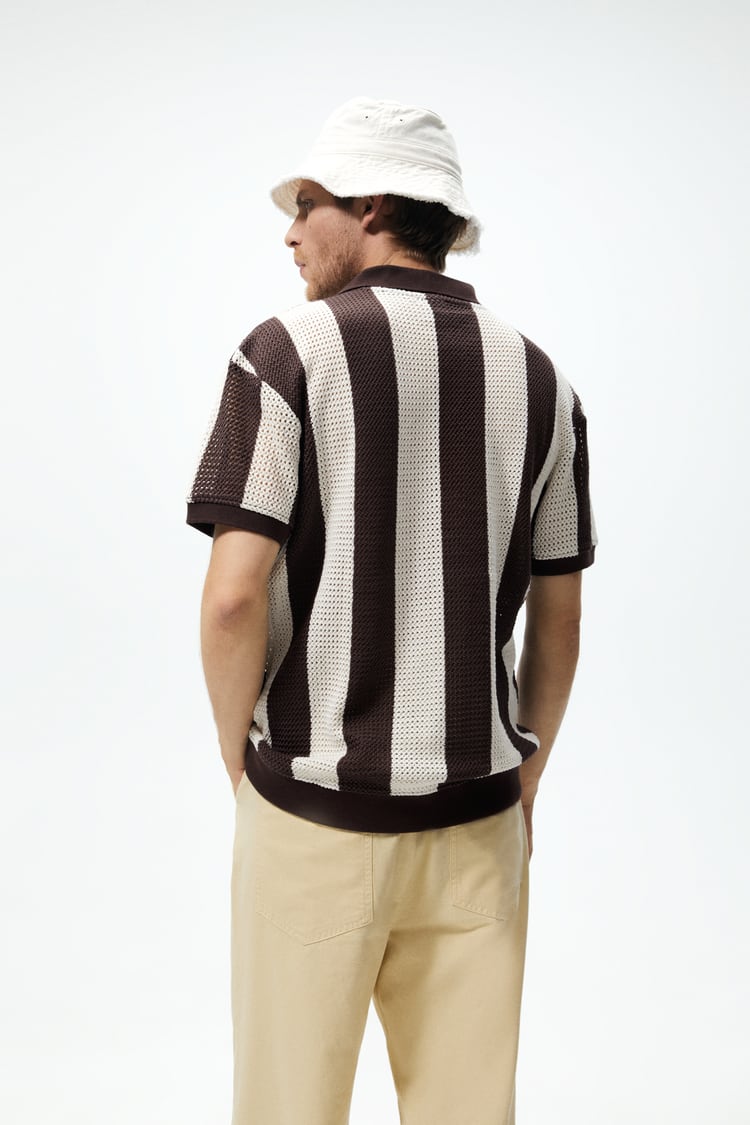 ZARA CROCHET KNIT POLO SHIRT Garmisland