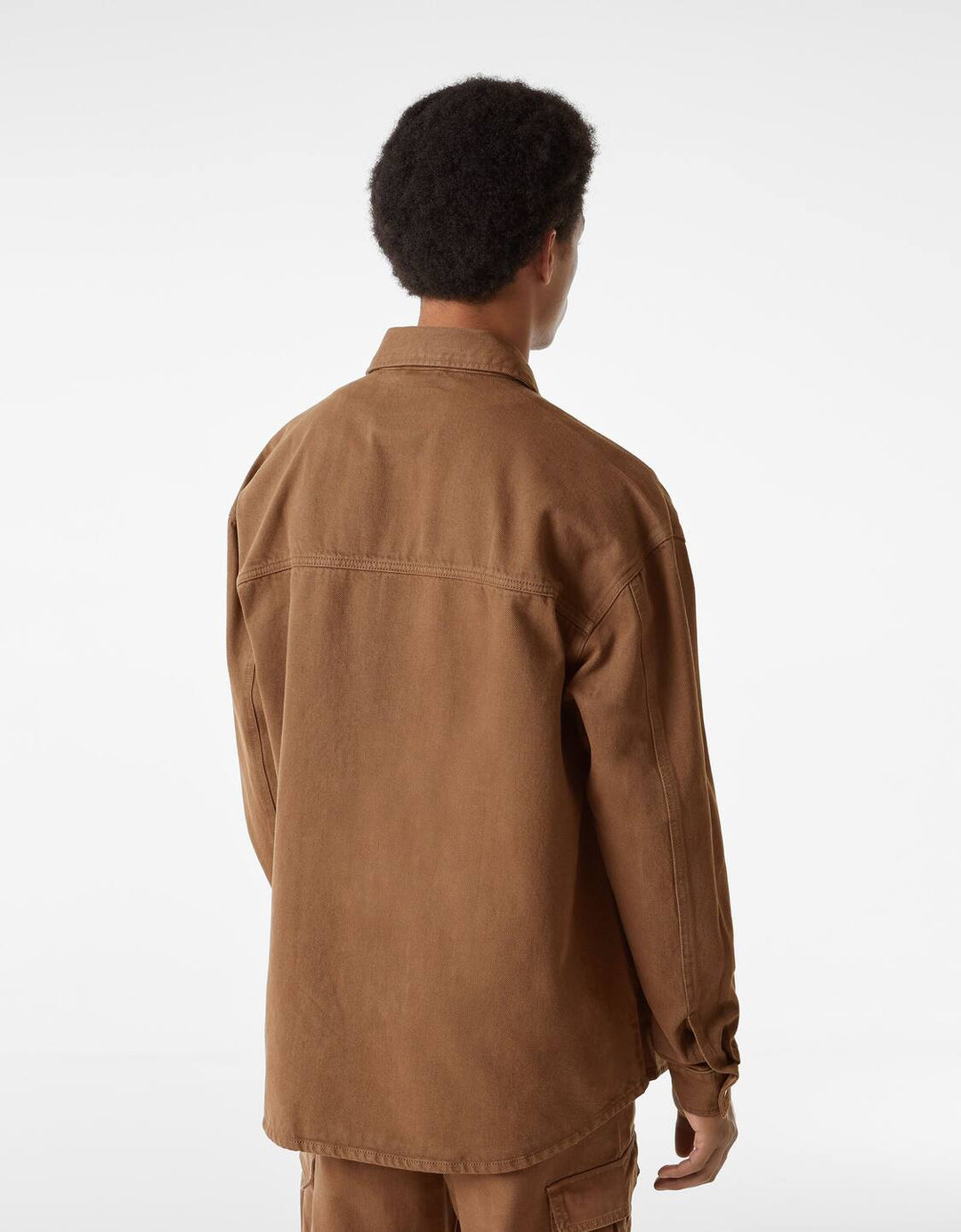Bershka colored denim overshirt