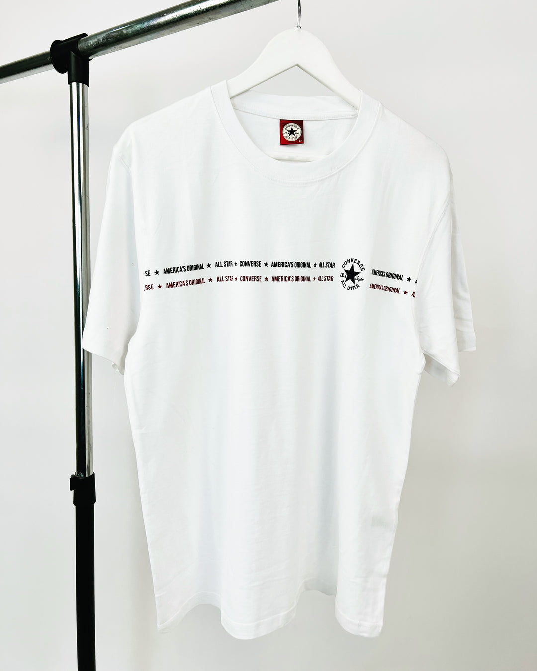 Converse print T-shirt in white